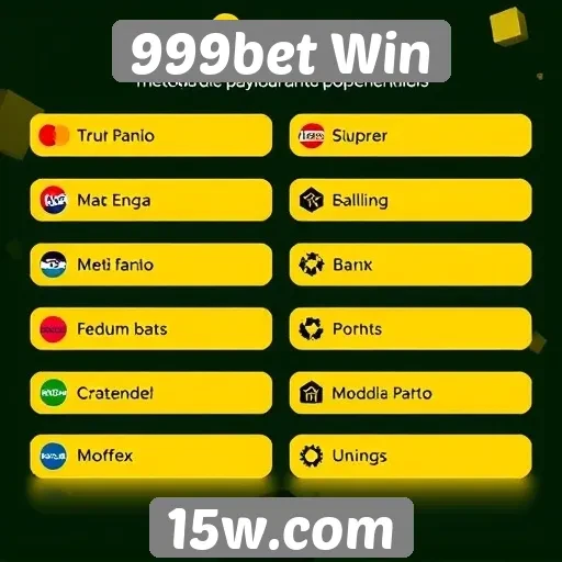 Métodos de pagamento disponíveis no 999bet Win